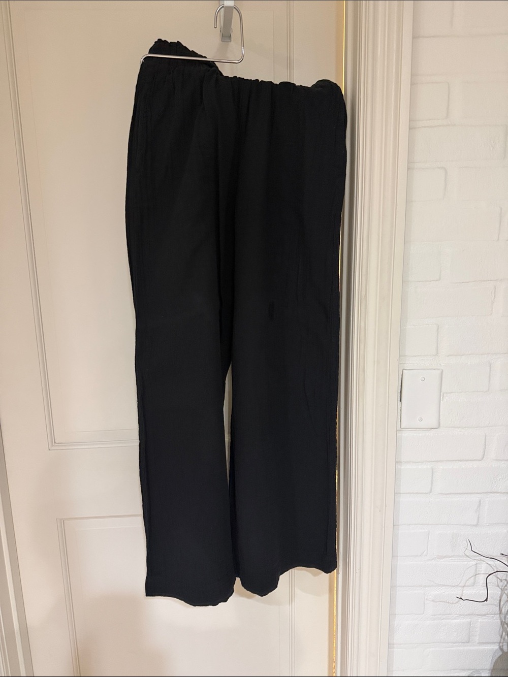 Gap gauze, wide leg pants